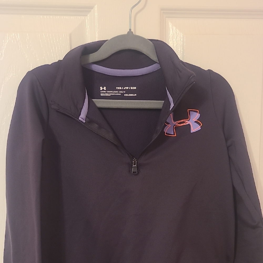 Under Armour Kids Black and Purple Sweatshirt